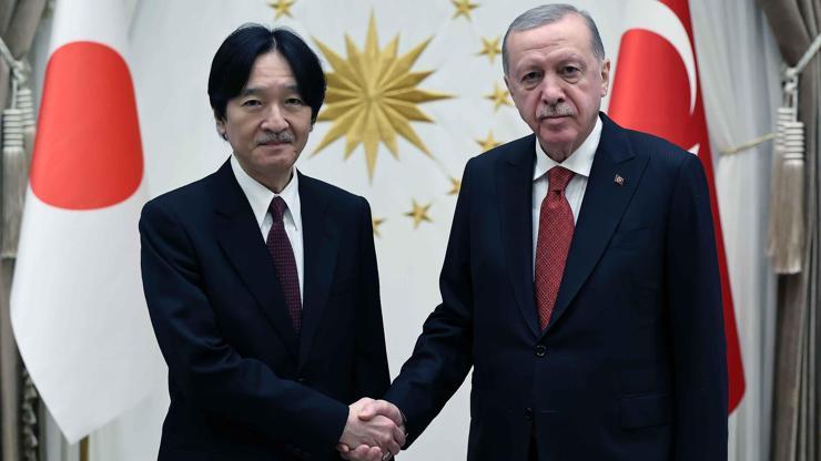 Türk-Japon ilişkilerinin 100. yılına özel ziyaret: Erdoğan, Japonya Veliaht Prensi Fumihito'yu kabul etti