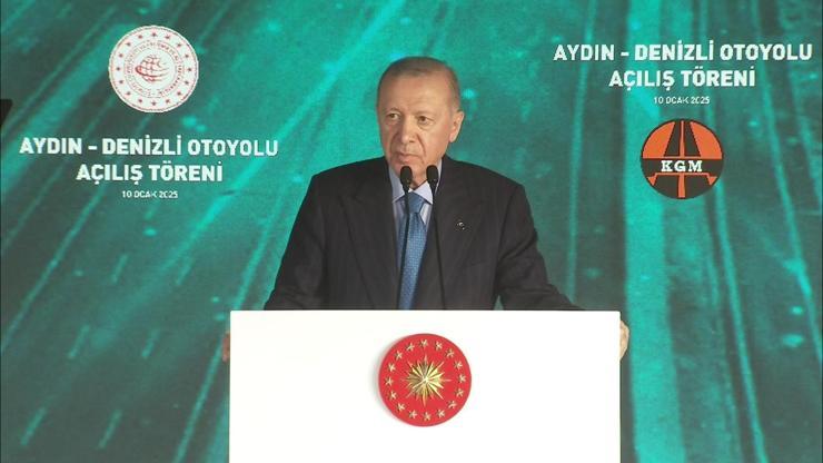 SON DAKİKA HABERİ | Aydın-Denizli otoyolu hizmete açıldı! Cumhurbaşkanı Erdoğan: Türkiye'yi büyütmek için çalışıyoruz
