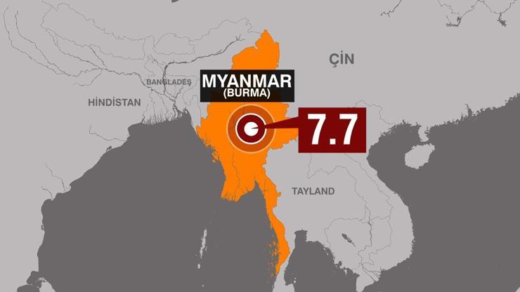 SON DAKİKA HABERİ...Myanmar’da 7.7 büyüklüğünde deprem! Kuvvetli sarsıntı, Çin ve Tayland'da da hissedildi...