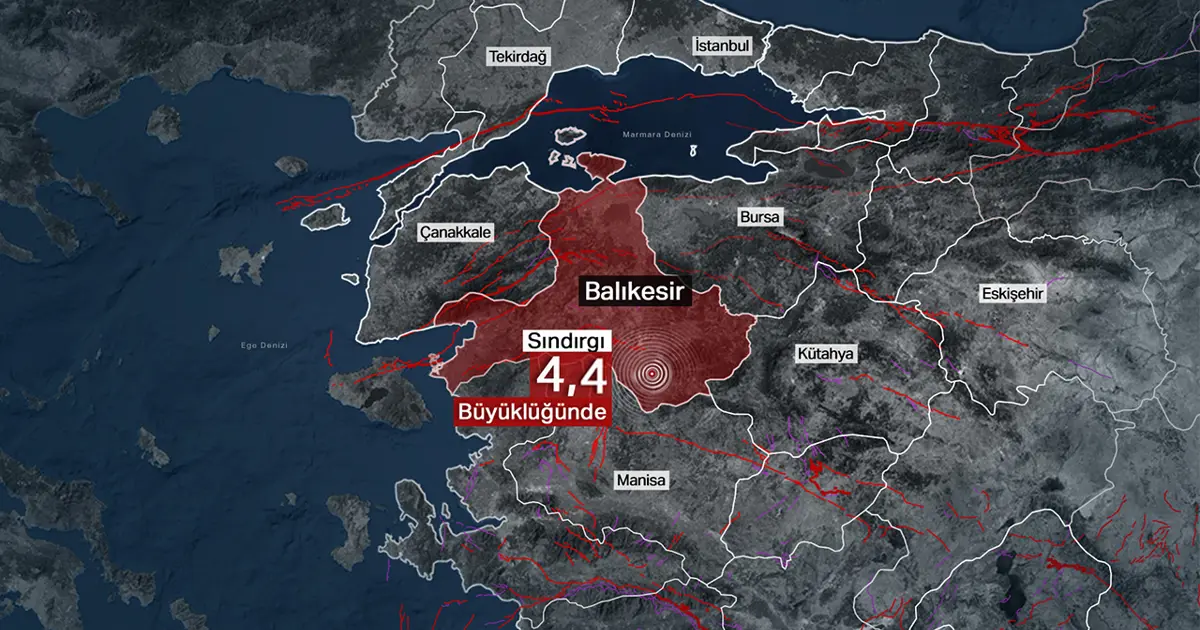 Sındırgı'da 4.4'lük deprem