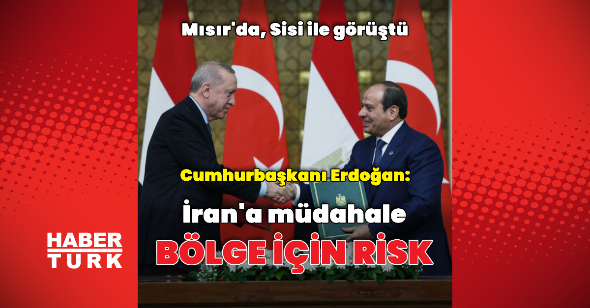 Cumhurbaşkanı Erdoğan Kahire'de