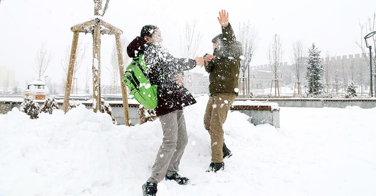 Erzurum'da 3 ilçede eğitime kar engeli