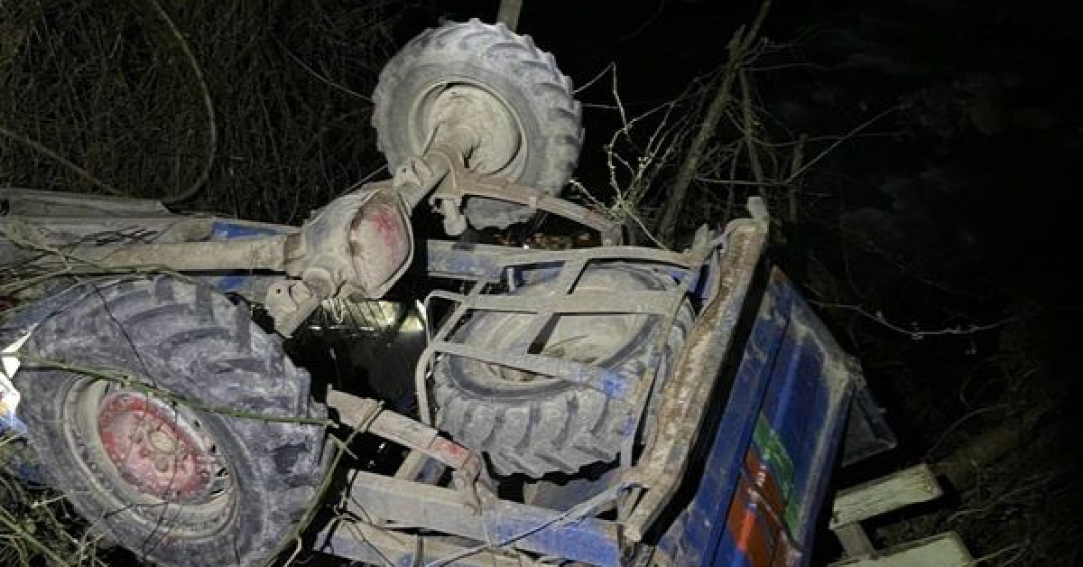 Samsun'da tarım aracı devrildi: 1 ölü