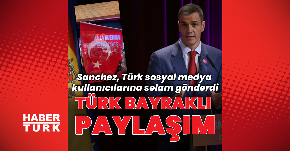 Sanchez'den Türk bayraklı paylaşım