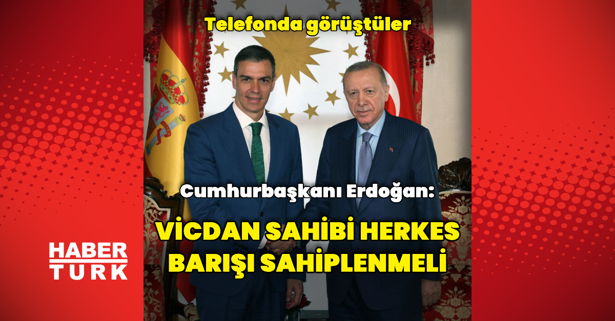 Cumhurbaşkanı Erdoğan, Sanchez ile görüştü